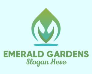 Organic Leaf Spa  logo design