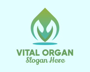 Organic Leaf Spa  logo design