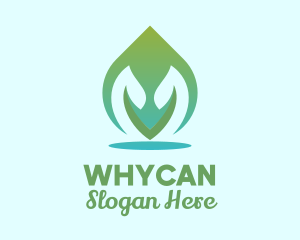 Thai Massage - Organic Leaf Spa logo design