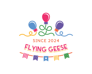 Party Store - Balloon Party Celebration logo design