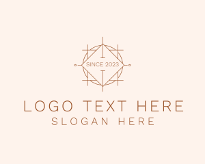 Geometric Construction Badge logo design