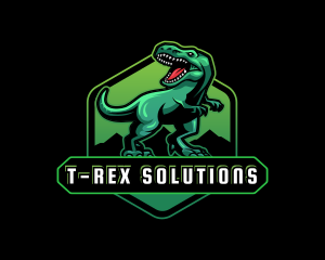 Trex  Dinosaur Predator logo design