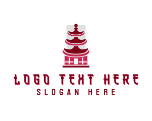 Structure - Pagoda Structure Architecture logo design