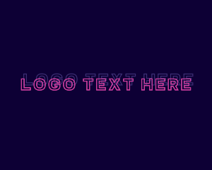 Phone - Modern Neon Glitch logo design
