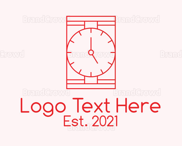 Red Wristwatch Time Logo
