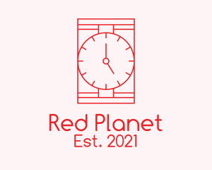 Red Wristwatch Time  logo design