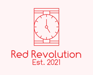 Red Wristwatch Time  logo design