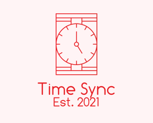 Red Wristwatch Time  logo design