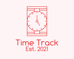 Red Wristwatch Time  logo design