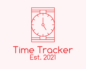 Red Wristwatch Time  logo design