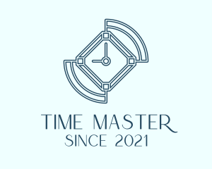 Chronometer - Blue Luxury Wristwatch logo design