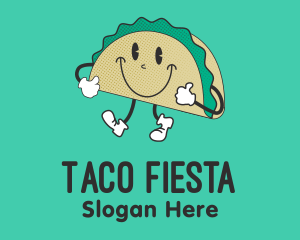 Taco - Happy Taco Restaurant logo design