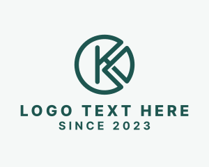 Letter K - Creative Marketing Circle logo design