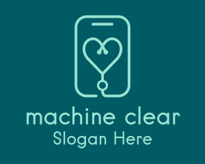 Telemedicine - Mobile Heart Health logo design