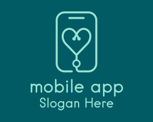 Mobile Heart Health  logo design