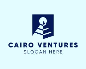 Cairo - Business Finance Pyramid logo design