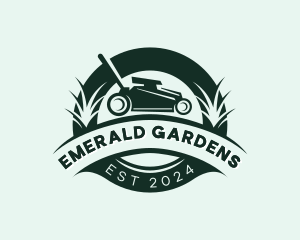 Lawn Mower Landscaping logo design