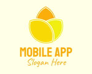 Grocer - Yellow Lemon Flower logo design