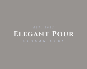 Elegant Beauty Wordmark logo design