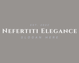 Elegant Beauty Wordmark logo design