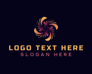Decorative Flora Media logo design