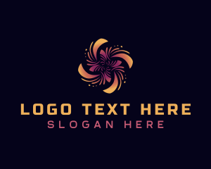 Firm - Decorative Flora Media logo design