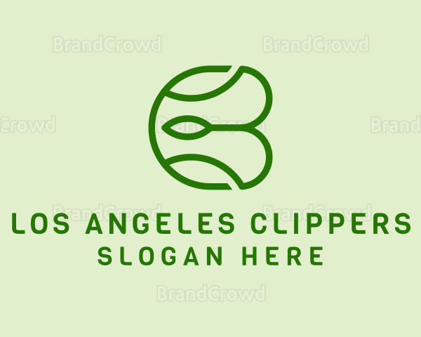 Nature Leaf Letter B Logo