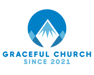 Summit - Circle Mountain Peak logo design