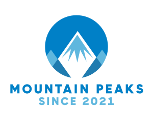 Himalayas - Circle Mountain Peak logo design