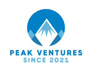 Everest - Circle Mountain Peak logo design