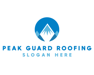 Circle Mountain Peak logo design