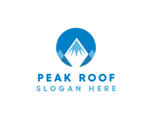 Circle Mountain Peak logo design