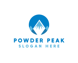 Circle Mountain Peak logo design