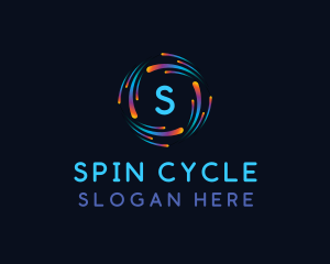 Spin - Ai Network Technology logo design