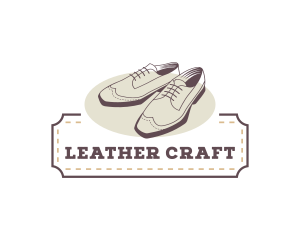 Leather - Vintage Formal Shoes logo design