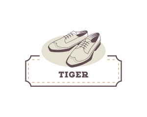 Leather Shoes - Vintage Formal Shoes logo design