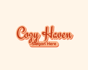 Retro Cozy Salon logo design