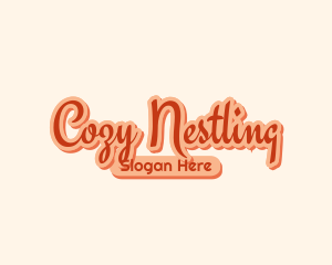 Retro Cozy Salon logo design