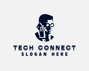 Cellphone - Man Recruitment Admin logo design