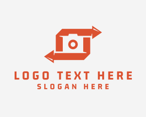 Vlogger - Camera Arrow Photography logo design