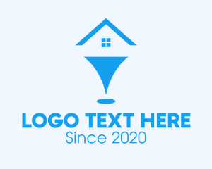 Locator - Blue Housing Locator logo design