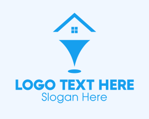 Blue Housing Locator Logo