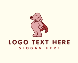 Groomer - Canine Dog Super Hero logo design