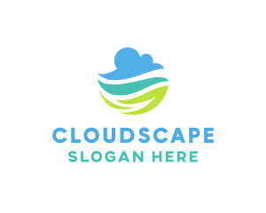 Nature Cloud Sky logo design