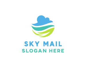 Nature Cloud Sky logo design