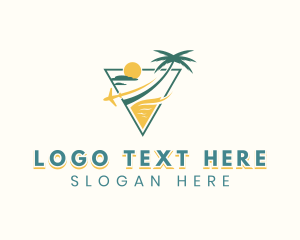 Tour Guide - Travel Airplane Tourism logo design