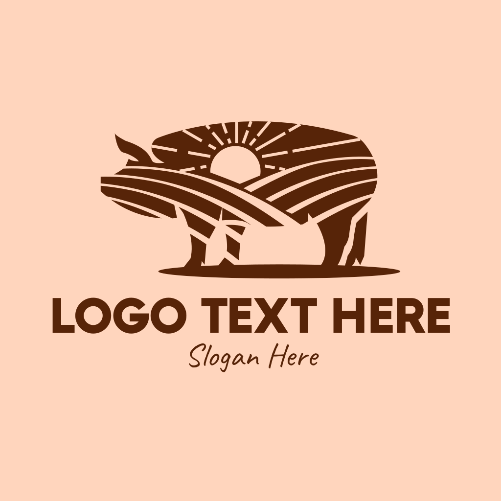 Sunrise Pig Farm Logo | BrandCrowd Logo Maker