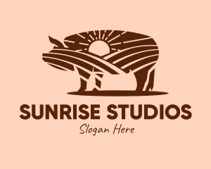 Sunrise Pig Farm  logo design