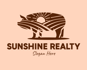 Sunrise Pig Farm  logo design