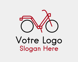 E Bike - Bike Bicycle Outline logo design